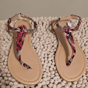 NWT NY&Co Snakeskin Print Sandals